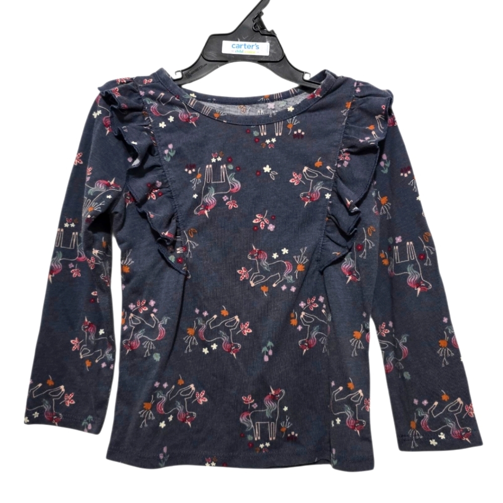 Garanimals Unicorn Print Long Sleeve Top 3T